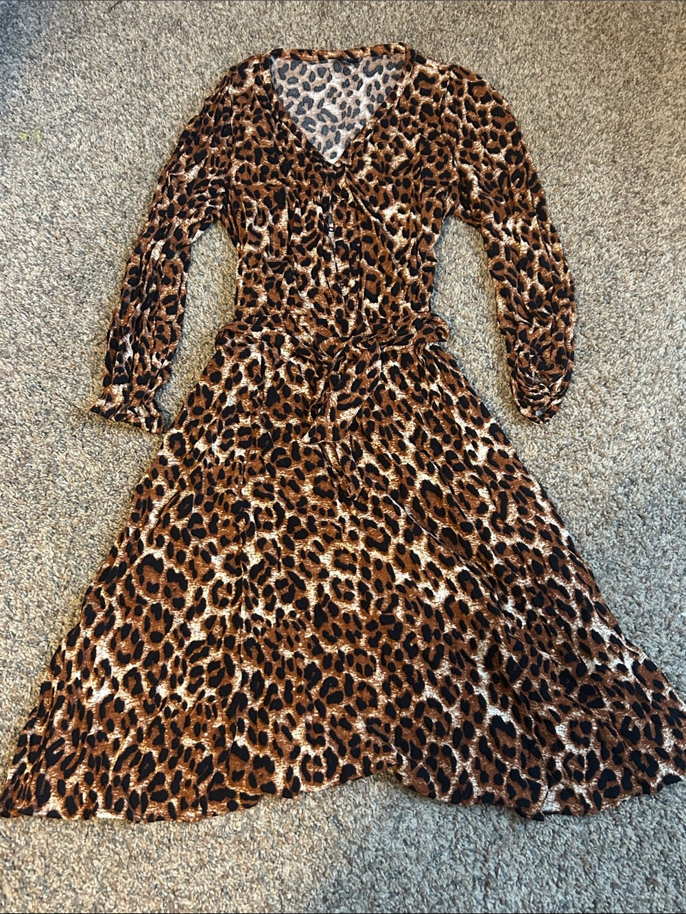 Talbots Leopard Print Top - Brown & Black